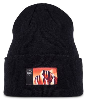 Buff knitted hat Lilon Gem Black