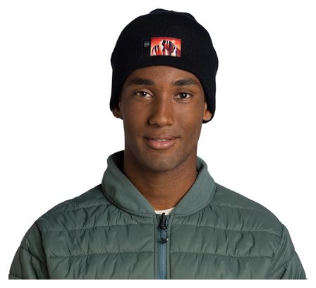 Buff knitted hat Lilon Gem Black