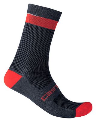 Castelli Alpha 18 Socks Dark Blue / Red