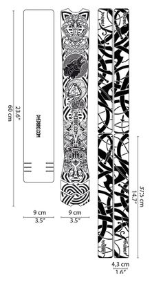 Dyedbro Frame Viking Frame Schutzfolie Schwarz