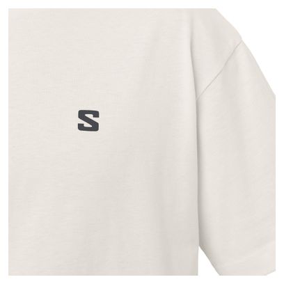 T-Shirt Salomon Round Logo Graphic Blanc Homme