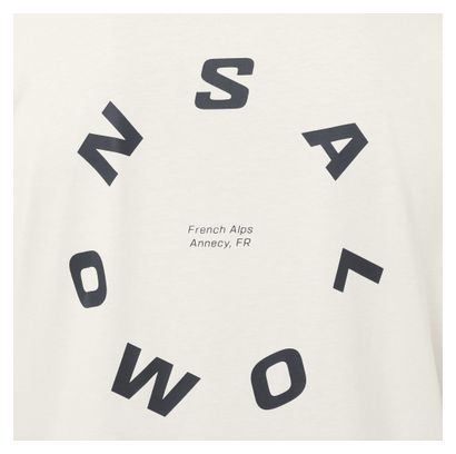 T-Shirt Salomon Round Logo Graphic Blanc Homme