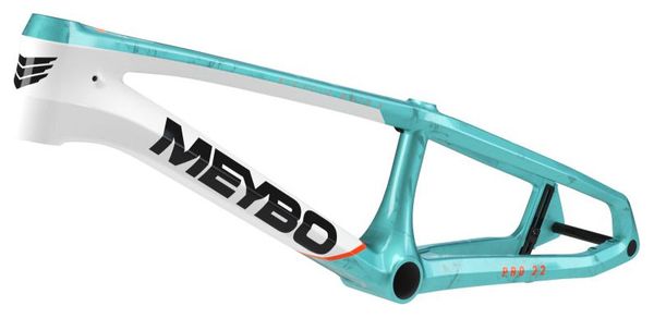 Cadre Meybo HSX Carbone Pro 21 Blanc Mat Orange Teal