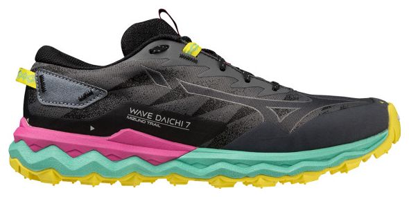 Chaussures de Trail Running Femme Mizuno Wave Daichi 7 Noir Multi-couleurs