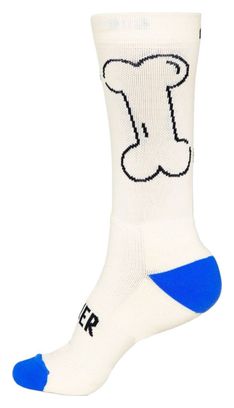 Chaussettes de cyclisme unisexes avec renforts hauts Mooquer Doggy Stan Evo II crème