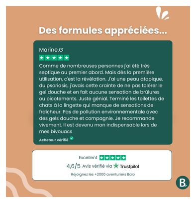 Shampoing sans rinçage Balo - Lait d'Avoine et Miel - 100ml
