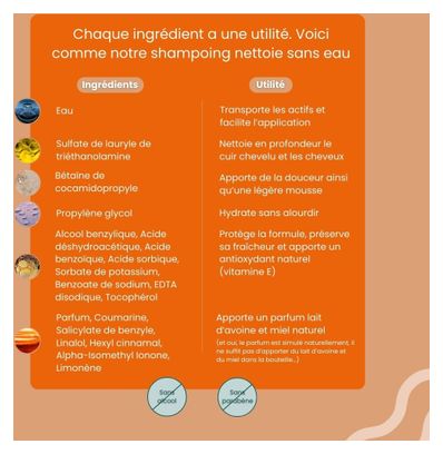 Shampoing sans rinçage Balo - Lait d'Avoine et Miel - 100ml