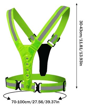 Gilet de sécurité LED haute visibilité – 360° réfléchissant