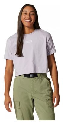 Mountain Hardwear Crop T-Shirt mit MHW-Logo Lila Damen