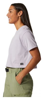 Mountain Hardwear MHW Logo Crop T-Shirt Purple Women