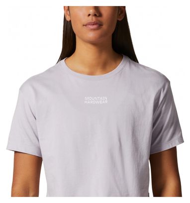 Mountain Hardwear MHW Logo Crop T-Shirt Viola Donna