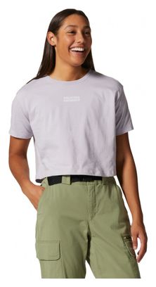 Camiseta Mountain Hardwear MHW Logo Crop violeta mujer