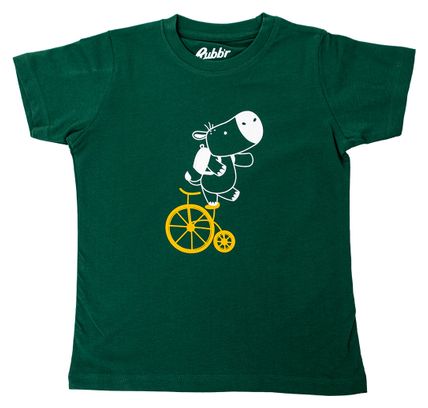 Rubber Hippo Korte Mouw T-shirt Groen Kind