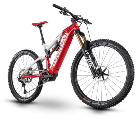 GasGas G Enduro 3.0 Sram GX Eagle 12V 720 Wh 29'' Roja/Blanca Bicicleta eléctrica de montaña con suspensión total