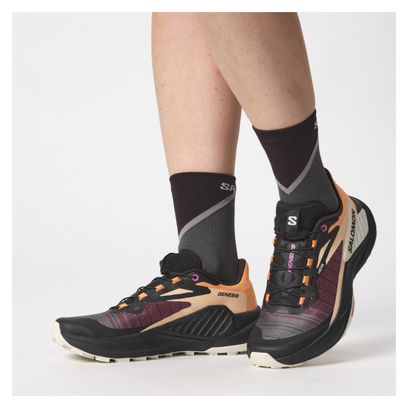 Salomon Genesis Trailschoenen Zwart Koraal Damesschoenen
