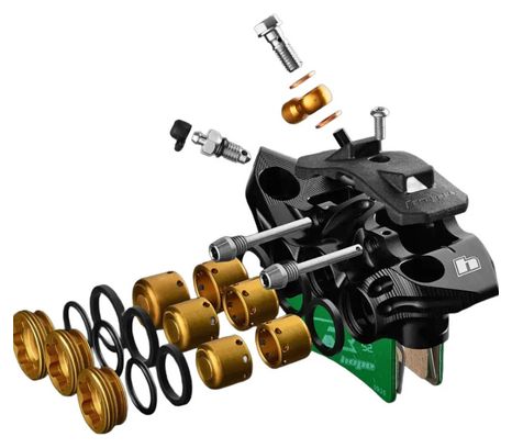 Freins Complets Hope Tech 4 Evo V6Ti - Mono Edition Set - 220/200mm