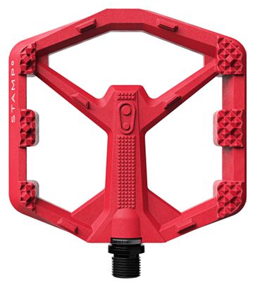 Pair of Crankbrothers Stamp 0 Composite Flat Pedals in Red