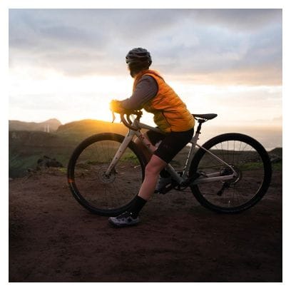 Gilet de vélo ION Thermolite Hybrid Shelter Jaune Femme