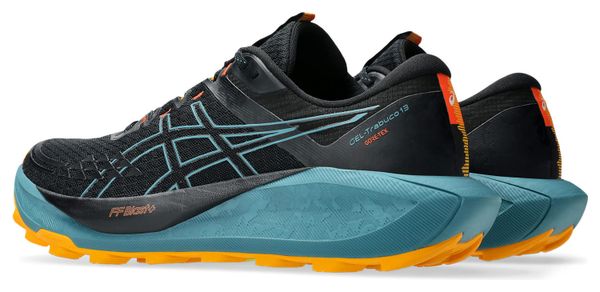 Chaussures Trail Asics Gel-Trabuco 13 GTX Noir/Bleu/Orange Homme