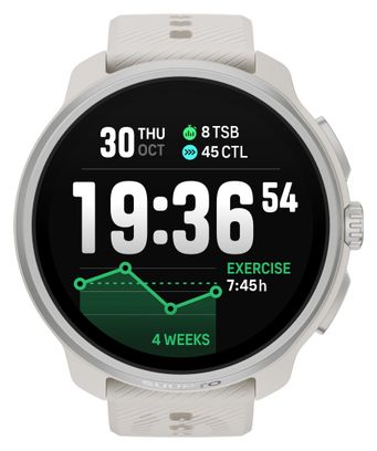 Suunto Race 2 GPS-Uhr Feder grau - weiß
