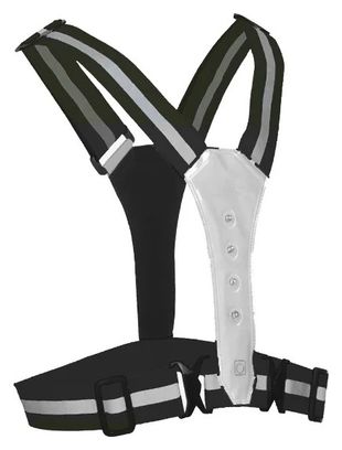 Gilet de sécurité LED haute visibilité – 360° gris réfléchissant