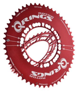 ROTOR Plateau Q-RINGS Extérieur BCD 110mm 5 branches Rouge 