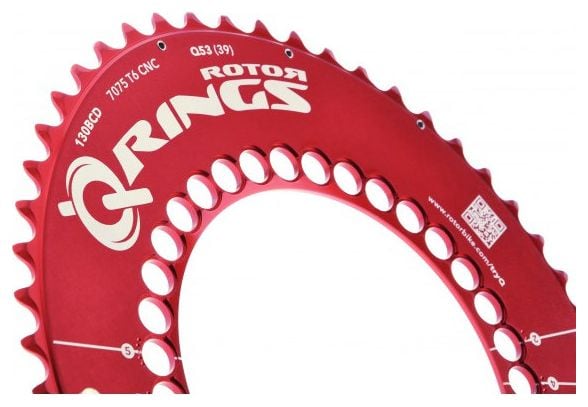 ROTOR Plateau Q-RINGS Extérieur BCD 110mm 5 branches Rouge 