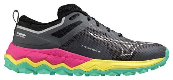 Chaussures de Trail Running Femme Mizuno Wave Ibuki 4 Noir Multi-couleurs