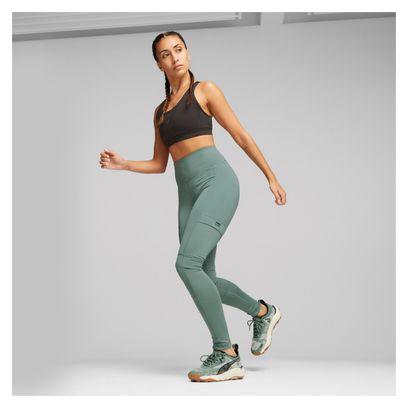 Puma Seasons calzamaglia lunga donna verde