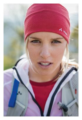 Unisex Hoofdband Vaude Cassons Merinos Rood