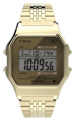 Montre Timex T80 34 mm Bracelet en acier inoxydable