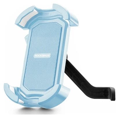 Support de téléphone portable pour vélo antichoc - Rétroviseur bleu