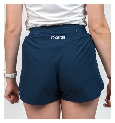 Pantaloncini da corsa Oxsitis X-Train da donna blu navy