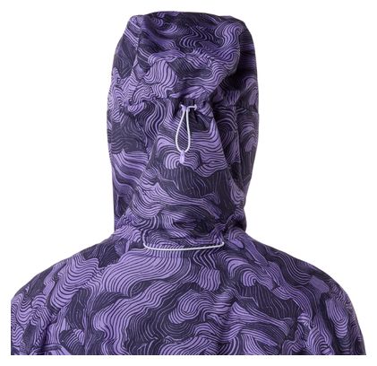 Giacca antivento Asics Fujitrail Packable viola da donna