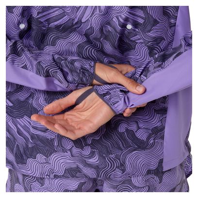 Giacca antivento Asics Fujitrail Packable viola da donna