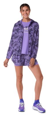 Giacca antivento Asics Fujitrail Packable viola da donna
