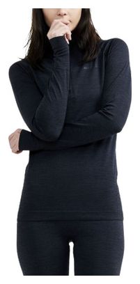 Maglia 1/2 zip Craft Core Dry Active Comfort nero donna