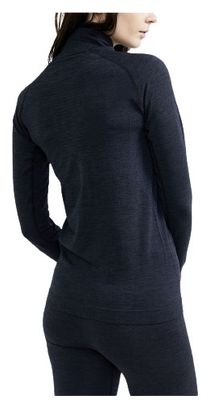 Maglia 1/2 zip Craft Core Dry Active Comfort nero donna