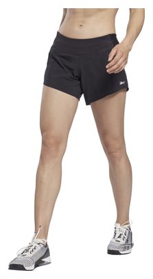 Pantalón corto Reebok United para mujer de Fitness negro