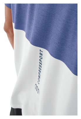 Compressport Performance Short Sleeve Jersey Blue/White Men's