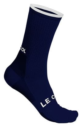Le Col Socks Navy Blue/White