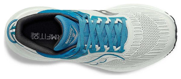 Women's Running Shoes Saucony Triumph 21 Blanc Bleu