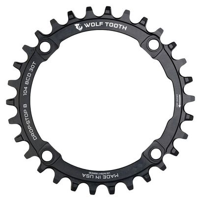 Plato Wolf Tooth <p> <strong>104 BCD Drop-Stop B</strong></p>9/10/11/12 Velocidad Negro