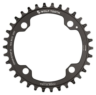 Wolf Tooth 104 BCD Drop-Stop B 9/10/11/12 Speed Black chainring