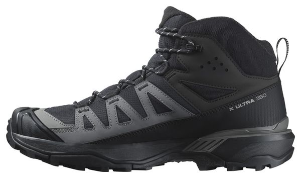 Chaussures de Randonnée Salomon X Ultra 360 Mid GTX Noir Gris