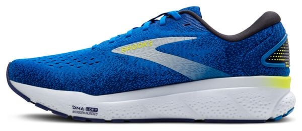 Brooks Ghost 16 Running Shoes Blue/Yellow Men's