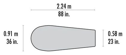 Sur-sac de couchage MSR E-Bivy Jaune