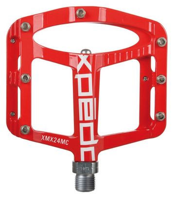 XPEDO Paire de Pédales SPRY 9/16'' VTT Freeride Rouge