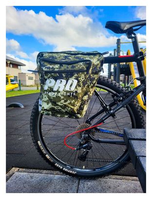Sacoche à vélo double pour vélos électriques - Sacoches Ville/VTT - Vert Armée