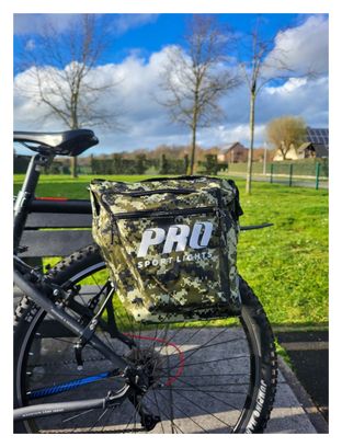 Sacoche à vélo double pour vélos électriques - Sacoches Ville/VTT - Vert Armée